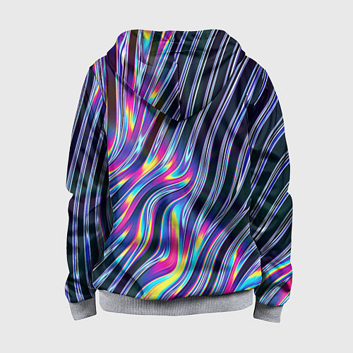 Детская толстовка на молнии DIGITAL ABSTRACT / 3D-Меланж – фото 2