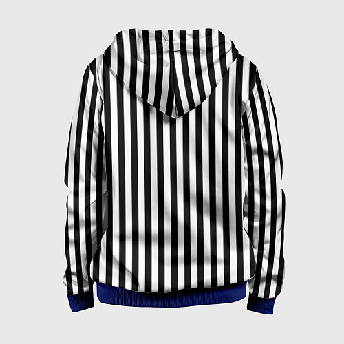 Детская толстовка на молнии Пикси полосы / 3D-Синий – фото 2