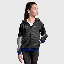 Толстовка на молнии детская Assassins Creed, цвет: 3D-синий — фото 2