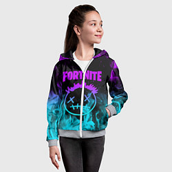 Толстовка на молнии детская FORTNITE X TRAVIS SCOTT, цвет: 3D-меланж — фото 2