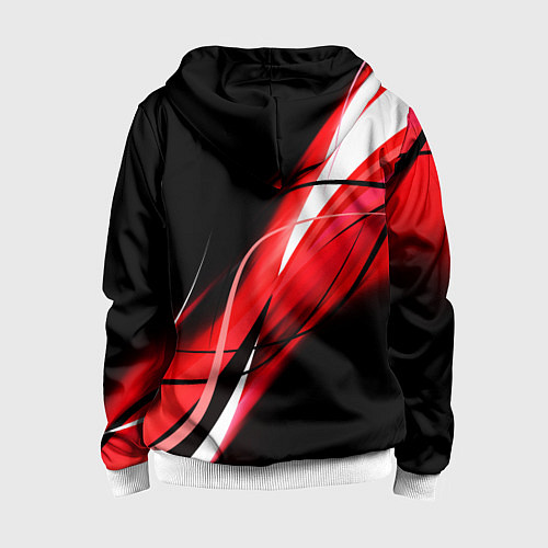 Детская толстовка на молнии CHICAGO BULLS / 3D-Белый – фото 2