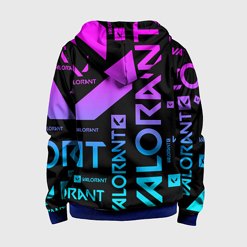 Детская толстовка на молнии Valorant / 3D-Синий – фото 2