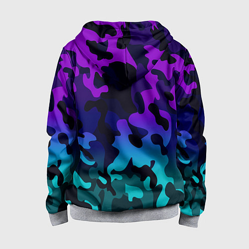 Детская толстовка на молнии CS GO / 3D-Меланж – фото 2