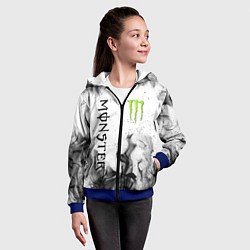 Толстовка на молнии детская MONSTER ENERGY, цвет: 3D-синий — фото 2