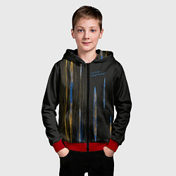 Толстовка на молнии детская Cells at Work Inner Cosmos, цвет: 3D-красный — фото 2