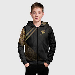 Толстовка на молнии детская Fairy Tail, цвет: 3D-черный — фото 2