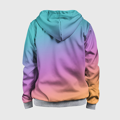 Детская толстовка на молнии Градиент / 3D-Меланж – фото 2