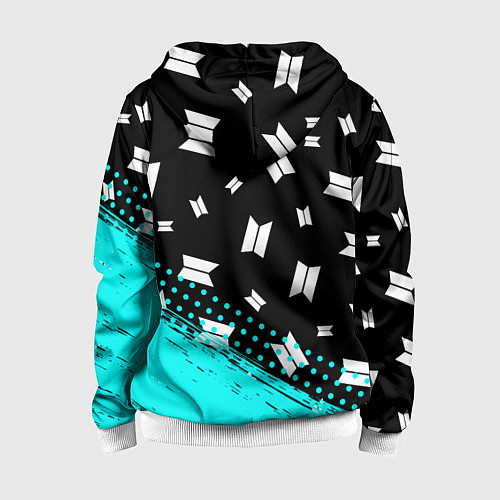 Детская толстовка на молнии BTS БТС / 3D-Белый – фото 2