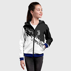 Толстовка на молнии детская JUVENTUS, цвет: 3D-синий — фото 2