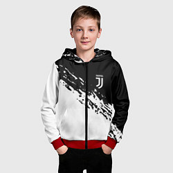 Толстовка на молнии детская JUVENTUS, цвет: 3D-красный — фото 2