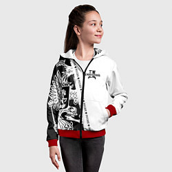 Толстовка на молнии детская Дмитрий, цвет: 3D-красный — фото 2