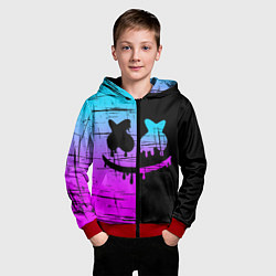 Толстовка на молнии детская FORTNITE MARSHMELLO, цвет: 3D-красный — фото 2