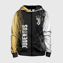 Толстовка на молнии детская JUVENTUS, цвет: 3D-черный