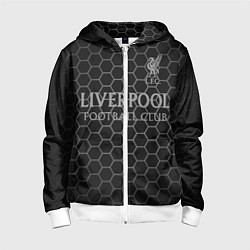 Толстовка на молнии детская LIVERPOOL, цвет: 3D-белый