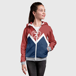 Толстовка на молнии детская СССР, цвет: 3D-меланж — фото 2