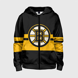 Толстовка на молнии детская BOSTON BRUINS NHL, цвет: 3D-черный