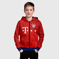 Толстовка на молнии детская FC Bayern Munchen, цвет: 3D-синий — фото 2