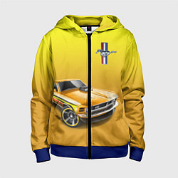 Толстовка на молнии детская Ford mustang - motorsport, цвет: 3D-синий