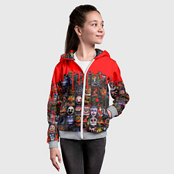 Толстовка на молнии детская Five Nights At Freddys, цвет: 3D-меланж — фото 2