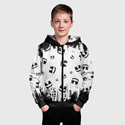 Толстовка на молнии детская MARSHMELLO МАРШМЕЛЛОУ, цвет: 3D-черный — фото 2