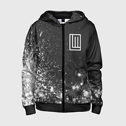 Толстовка на молнии детская LINDEMANN ЛИНДЕМАНН, цвет: 3D-черный