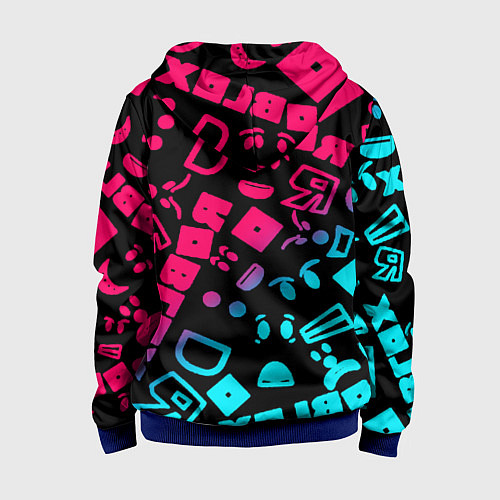 Детская толстовка на молнии Roblox / 3D-Синий – фото 2