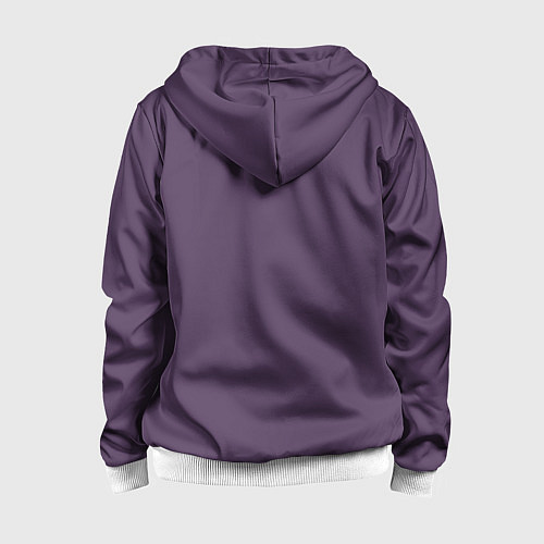 Детская толстовка на молнии Довольный кот / 3D-Белый – фото 2