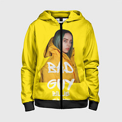 Толстовка на молнии детская Billie Eilish Билли Айлиш, цвет: 3D-черный