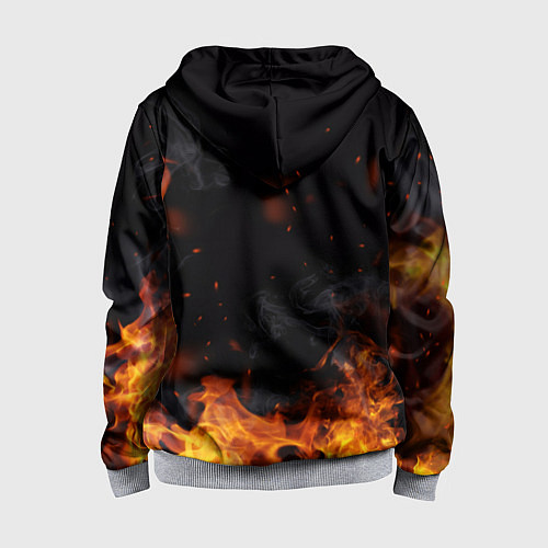 Детская толстовка на молнии LAMBORGHINI / 3D-Меланж – фото 2