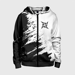 Толстовка на молнии детская METALLICA МЕТАЛЛИКА, цвет: 3D-черный