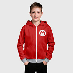 Толстовка на молнии детская МАРИО, цвет: 3D-меланж — фото 2