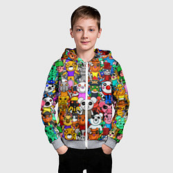 Толстовка на молнии детская ROBLOX PIGGY, цвет: 3D-меланж — фото 2