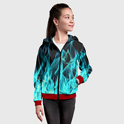 Толстовка на молнии детская ASSASSINS CREED VALHALLA, цвет: 3D-красный — фото 2