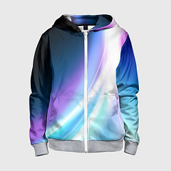 Толстовка на молнии детская Сияние, цвет: 3D-меланж
