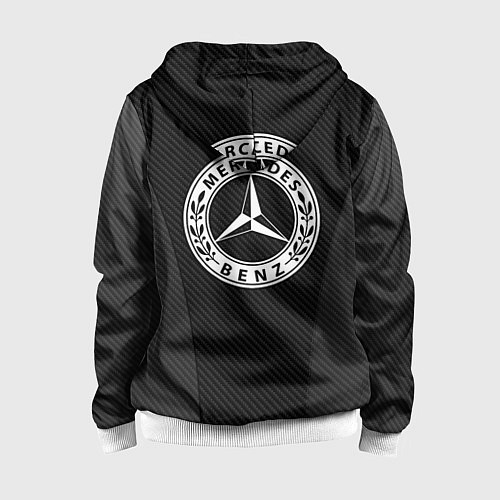 Детская толстовка на молнии MERCEDES-BENZ / 3D-Белый – фото 2