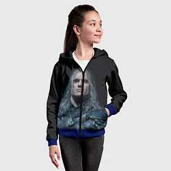 Толстовка на молнии детская Ведьмак 2 сезон, цвет: 3D-синий — фото 2
