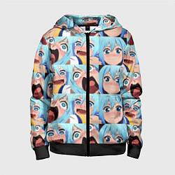 Детская толстовка на молнии Аква Коносуба Aqua Konosuba