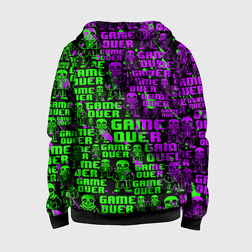 Детская толстовка на молнии UNDERTALE / 3D-Черный – фото 2