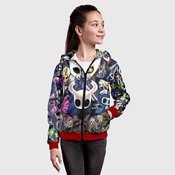 Толстовка на молнии детская HOLLOW KNIGHT, цвет: 3D-красный — фото 2