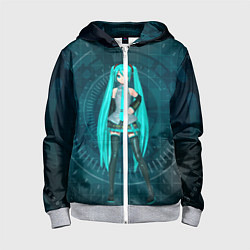 Детская толстовка на молнии Мику Хацуне