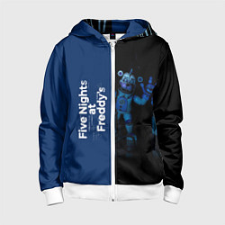 Толстовка на молнии детская Five Nights At Freddy, цвет: 3D-белый