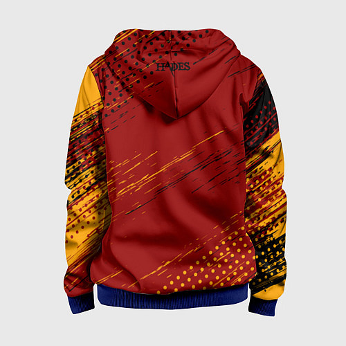 Детская толстовка на молнии Hades - Аид / 3D-Синий – фото 2
