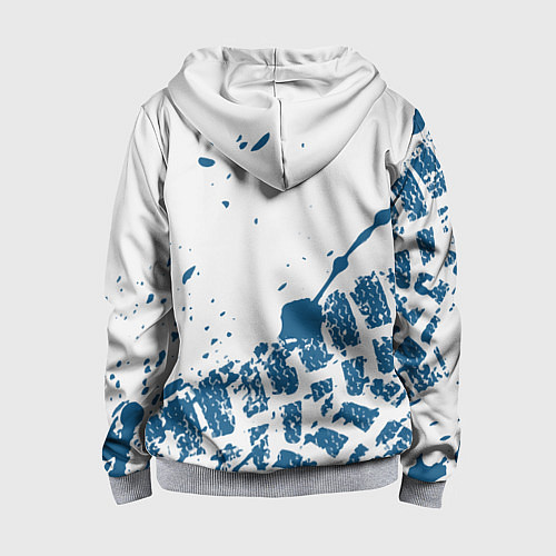 Детская толстовка на молнии FORD / 3D-Меланж – фото 2