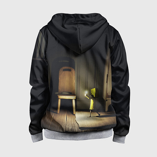 Детская толстовка на молнии Little Nightmares 2 / 3D-Меланж – фото 2