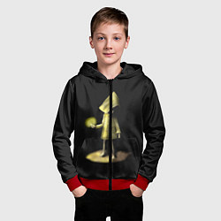 Толстовка на молнии детская Little Nightmares 2, цвет: 3D-красный — фото 2