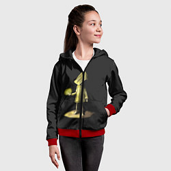 Толстовка на молнии детская Little Nightmares 2, цвет: 3D-красный — фото 2