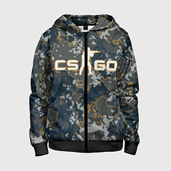 Толстовка на молнии детская CS:GO - Camo, цвет: 3D-черный