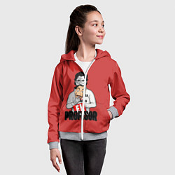 Толстовка на молнии детская La Casa de Papel, цвет: 3D-меланж — фото 2