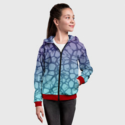 Толстовка на молнии детская Тернии, цвет: 3D-красный — фото 2