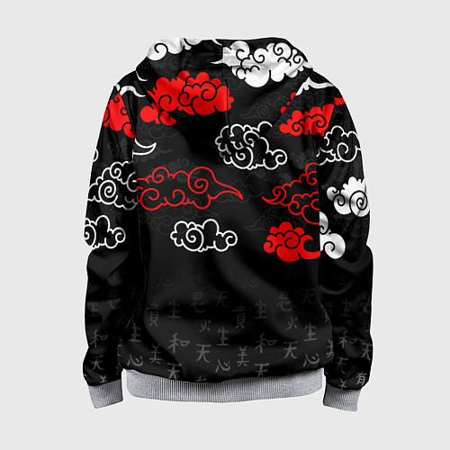 Детская толстовка на молнии КЛИНОК, РАССЕКАЮЩИЙ ДЕМОНОВ / 3D-Меланж – фото 2